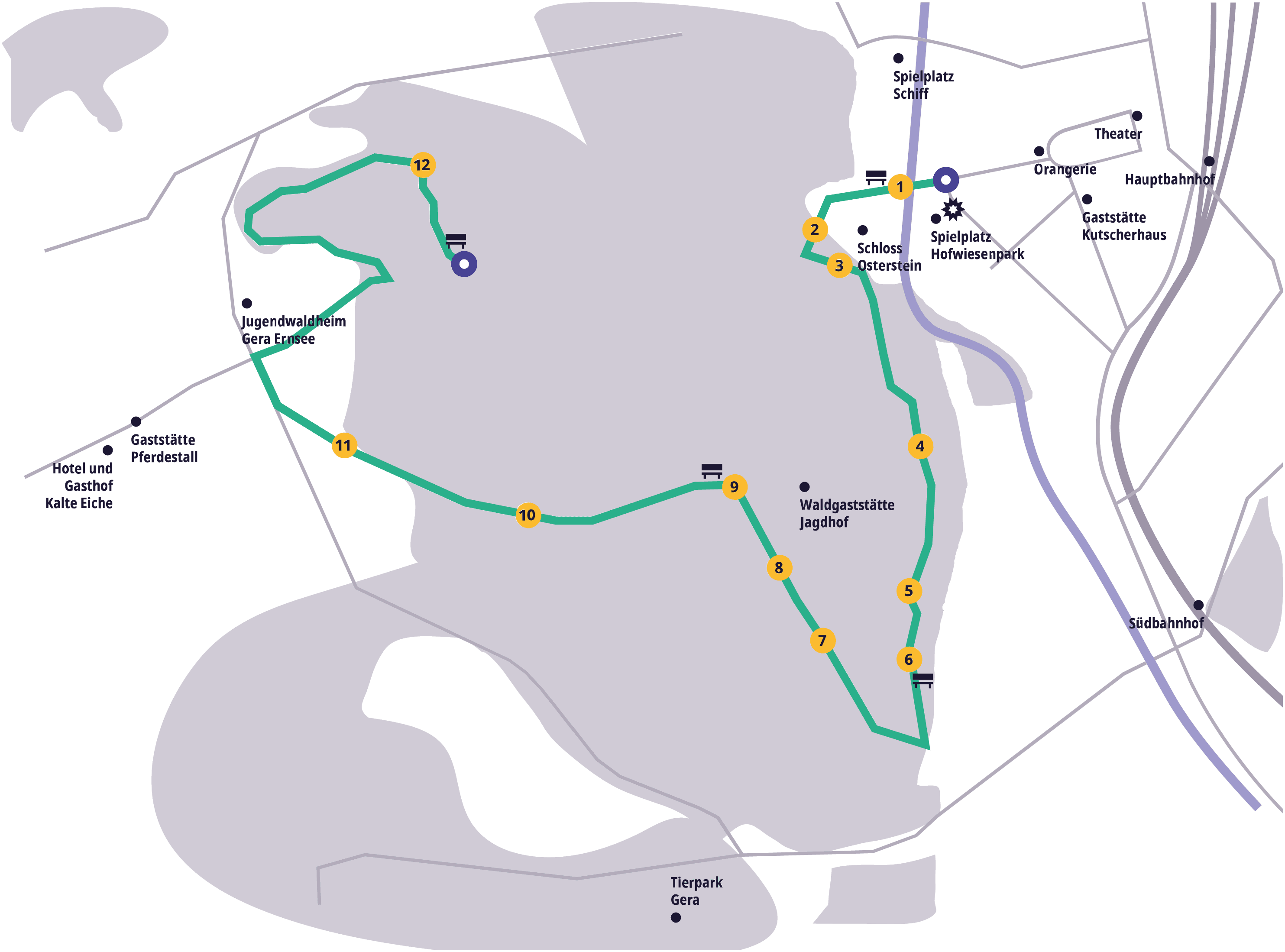 Gera Forest Map